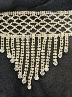 Beautiful Gold Rhinestone-Encrusted Middle-Eastern Style Exotic Bracelet